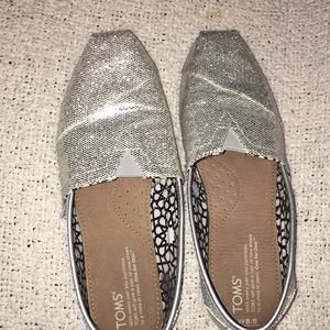 Silver Sequins TOMS